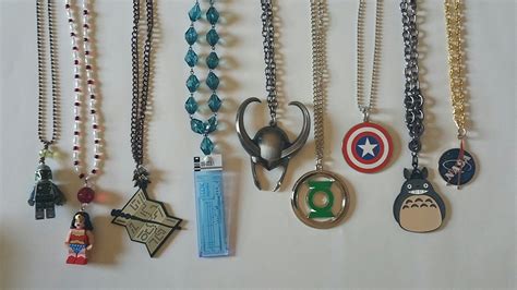 Diy How To Make Your Own Geeky Necklaces From Keychains