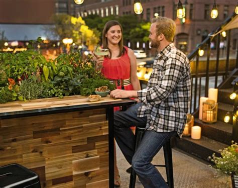 Plant A Bar An Outdoor Bar Made With Reclaimed Wood That Doubles As A