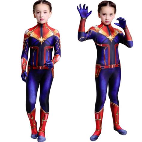 Girls Captain Marvel Costume Costume Party World