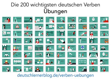 Verben Übungen Zu Den 200 Wichtigsten Deutschen Verben