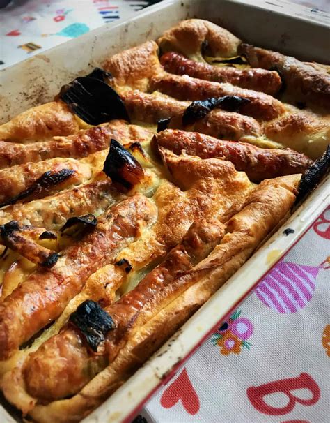 Make it veggie, by swapping the meat sausages for a pack of vegetarian ones. Recipe for Toad in the hole | Foodie Explorers