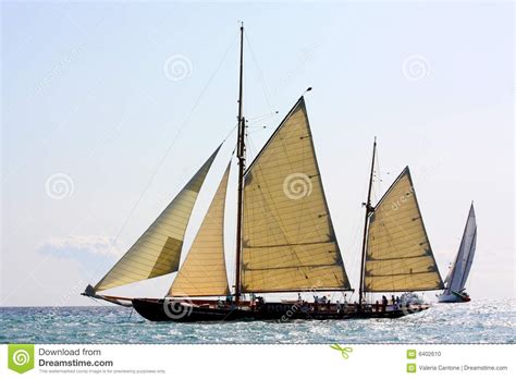 Ancient Sailing Ships Regatta Stock Photo Image Of