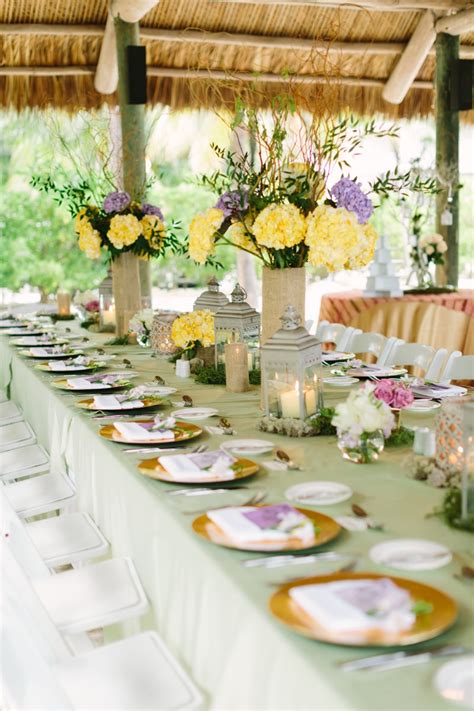 Top with fresh flowers and bright colors. A Romantic Lavender and Yellow Wedding | Every Last Detail