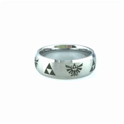 Legend Of Zelda Ring Tungsten Wedding Band Zelda Ring Etsy