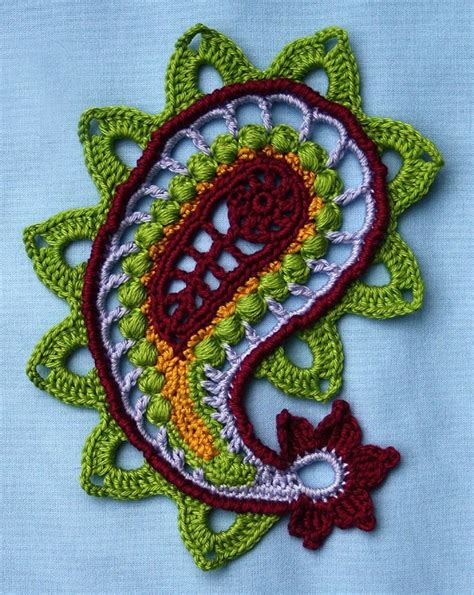 Paisley Magic Crochet Pattern Etsy Australia Crochet Paisley