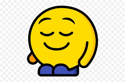 Relaxed Emoticon Relajado Emojirelaxed Emoji Free Transparent