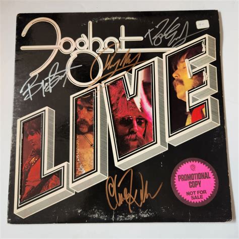 Foghat Lp Signed Awesome Artifacts
