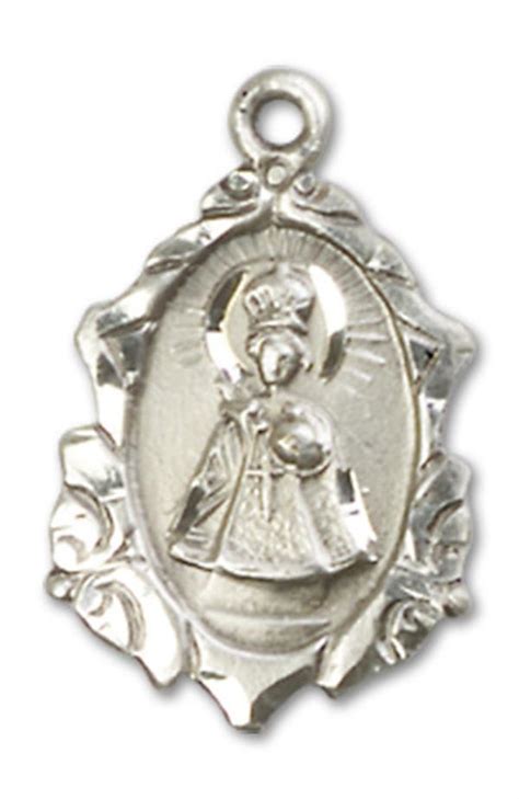 Infant Of Prague Ornate Medal In Fine Pewter 34 Your Choice Of