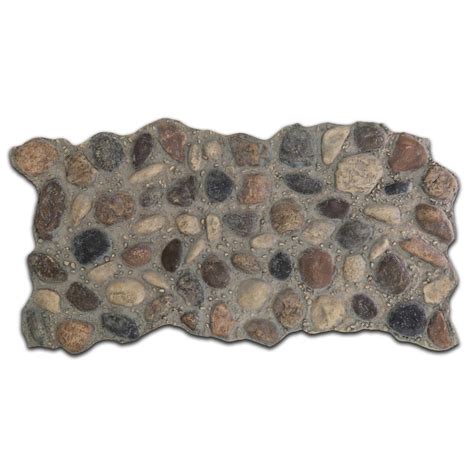 Ricorock® faux rock panels come in 5 styles. NextStone 51 in. x 27 in. Polyurethane River Rock Faux ...