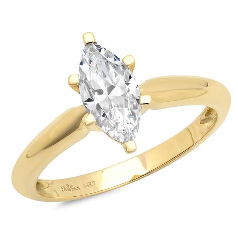 Shop our selection of marquise diamonds and engagement rings from kay, your engagement jewelry store. 1.0 Marquise Cut Solitaire Engagement Wedding Promise Ring ...