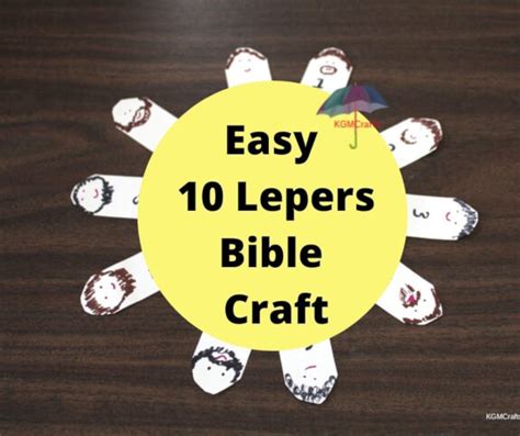 10 Lepers Preschool Craft