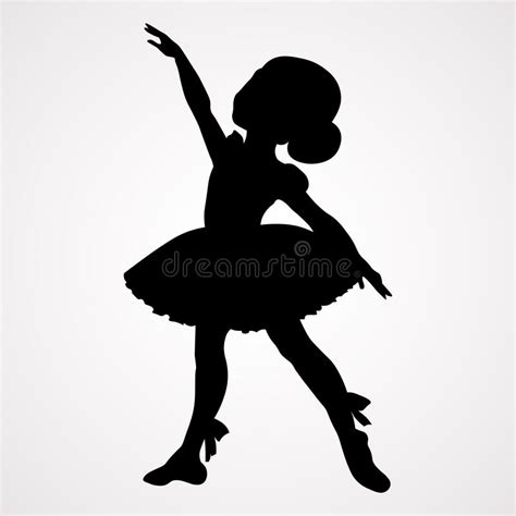 Little Girl Ballerina Silhouette Stock Illustrations 412 Little Girl