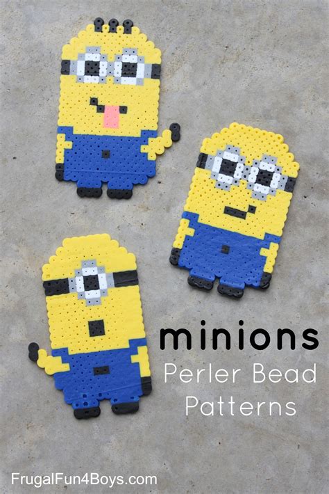 Minions Perler Bead Patterns Frugal Fun For Boys And Girls