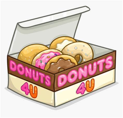 Transparent Box Of Donuts Clipart Box Of Donut Clip Art Hd Png