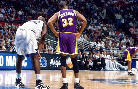 𝔾𝟚𝟛𝔸𝕋ℕ𝔼𝕊𝕊 🏀 On Instagram “ Shaq And Magicjohnson” Shaquille O Neal Shaq Magic Johnson