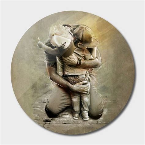 Discover Father And Son Limited Edition Disk Print By Claudio Tosi