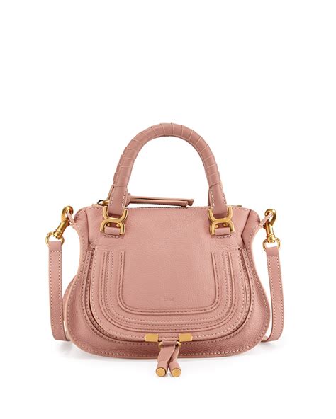 Chloé Marcie Mini Shoulder Bag In Pink Lyst