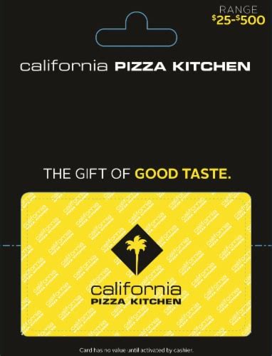 California Pizza Kitchen 25 500 T Card Activate And Add Value