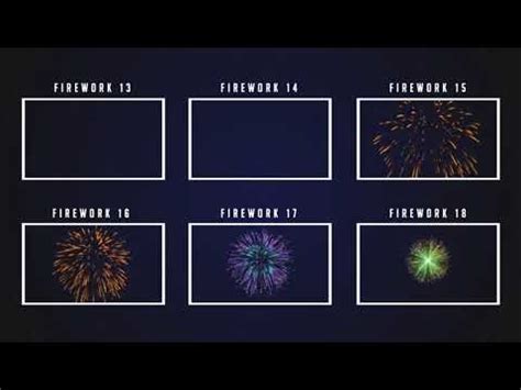 Fireworks - After Effects Template - YouTube