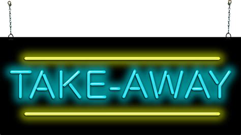 Take-Away Neon Sign | FG-30-104 | Jantec Neon