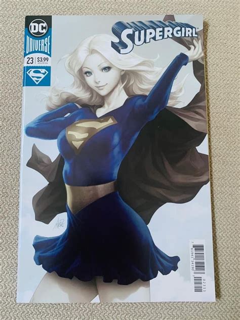 Supergirl 23 Stanley Artgerm Lau Enhanced Foil Metallic Cover