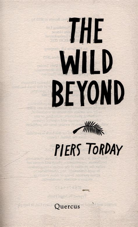 The Wild Beyond By Torday Piers 9781848669536 Brownsbfs
