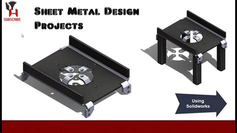 Sheet Metal Design Project Using Solidworks Youtube