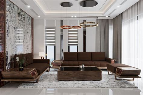 Premium Photo Elegant Living Room Interior Design Harmonious Blend Of