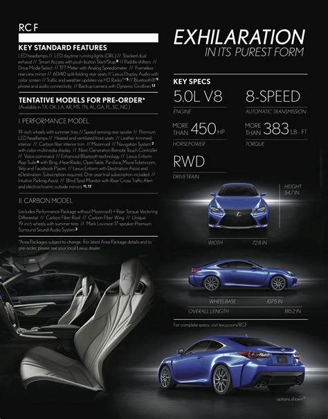 Lexus Rc F Page Pre Order Brochure