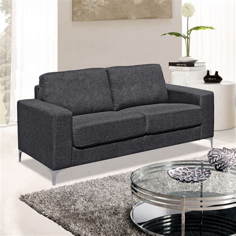 In general synthetic fabrics tend to be more durable than natural ones, but they may not have the texture you're looking for. VESTA British Made Dark Grey Fabric Sofa Collection with ...
