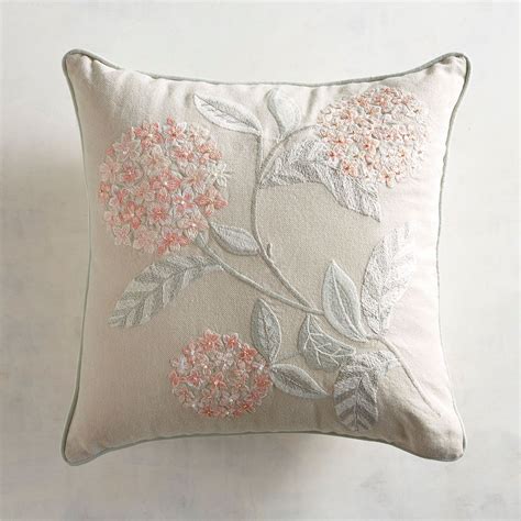 Embroidered Blush Pillow Pier 1 Imports Pillow Cover Embroidery