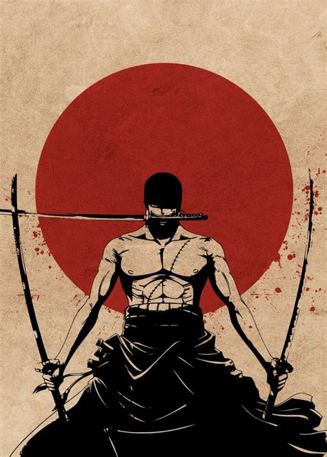 Roronoa Zoro One Piece Poster By Everything Anime Displate