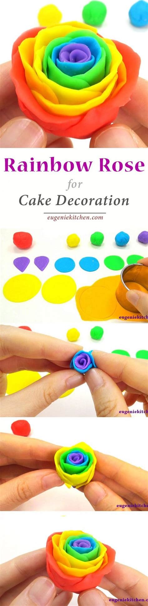 How To Make Rainbow Roses For Cake Decoration 2538831 Weddbook