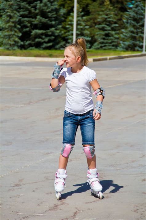 1586 Cute Girl Roller Skates Summer Photos Free And Royalty Free Stock