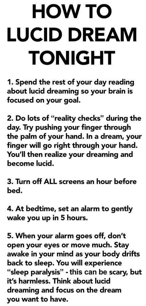 How To Lucid Dream Tonight Money Muser Lucid Dreaming Techniques