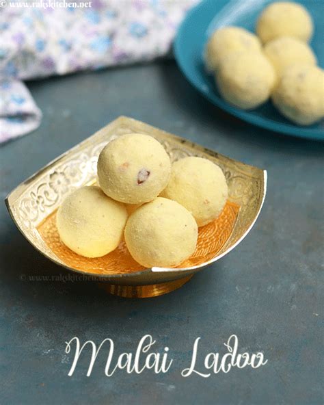 Malai Ladoo Recipe Milk Powder Malai Ladoo Raks Kitchen