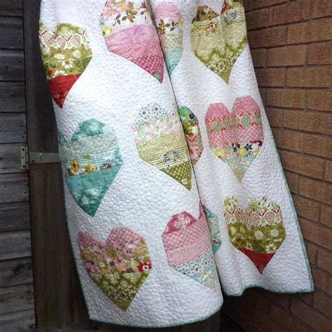Jelly Roll Quilt Pattern Take Heart Craftsy Heart Quilt Pattern