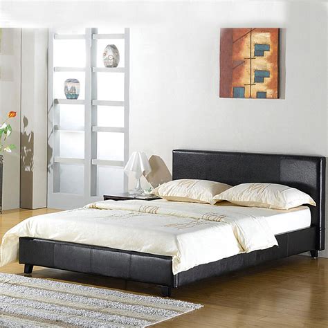 Catching z's has never been easier. LEATHER BED-DOUBLE KING-BLACK-BROWN-WHITE WITH MEMORY FOAM ...
