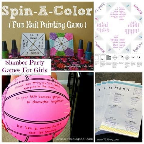 Slumber Party Games For Girls Moms And Munchkins Girls Party Games