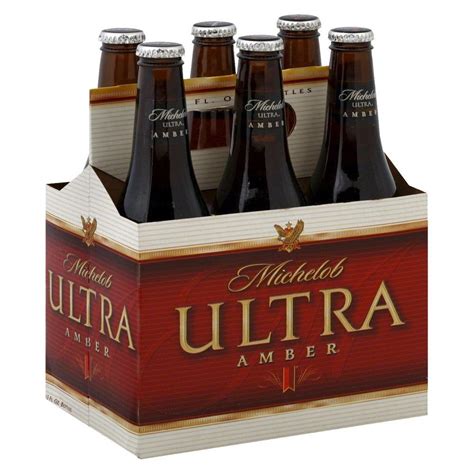 Michelob Ultra Amber Light Beer 6pk12 Fl Oz Bottles Amber Beer