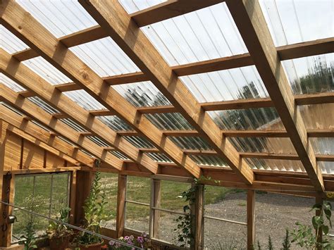 Clear Corrugated Roof Lets The Sun Shine In Pergola Pergola Patio Patio Plans