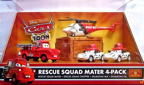 Cars Disney Rescue Squad Mater 4 Pack Toon 150000 En Mercado Libre