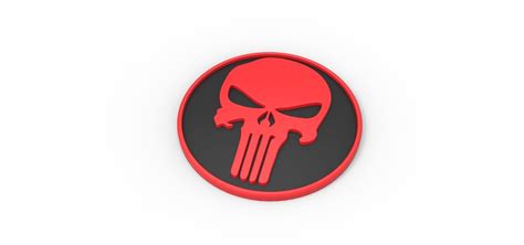 3d Printable Punisher Emblem Diy Cgtrader