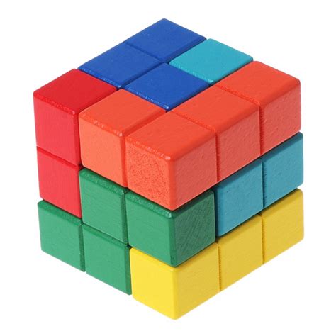 Buy Hbb Tetris Magic Cube Multi Color 3d Wooden Puzzle
