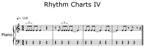 Rhythm Charts Iv Sheet Music For Piano