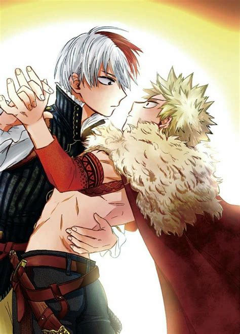 Bakugou Katsuki Ukepasivo El Libro Hero Anime Couple Kiss Anime