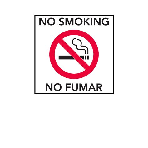 No Smoking No Fumar Symbol Wcopy Epic Signs