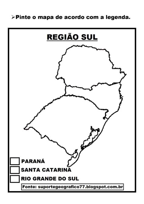 atividades com mapas regiÕes brasileiras