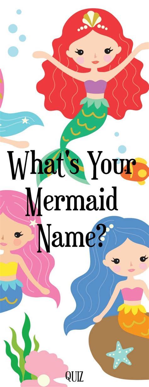 Whats Your Mermaid Name Mermaid Names Mermaid Crafts Mermaid