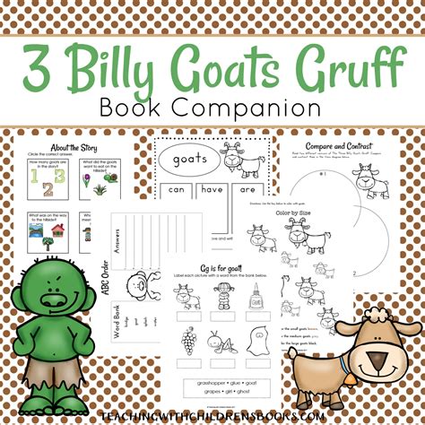 the three billy goats gruff story printable
